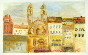 Latitia Balezi - watercolor: Bastia, Corsica