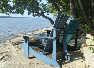 Adirondack chair to practice drawing, Lillian Kennedy