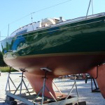 sailboat keel, weekly art lesson, Point Bay Marina